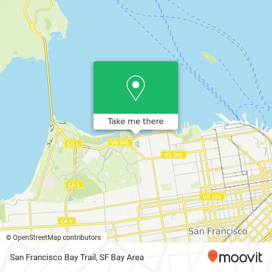 Mapa de San Francisco Bay Trail