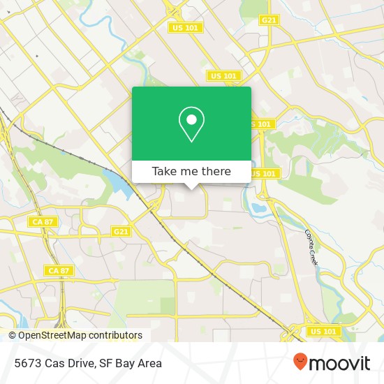5673 Cas Drive map