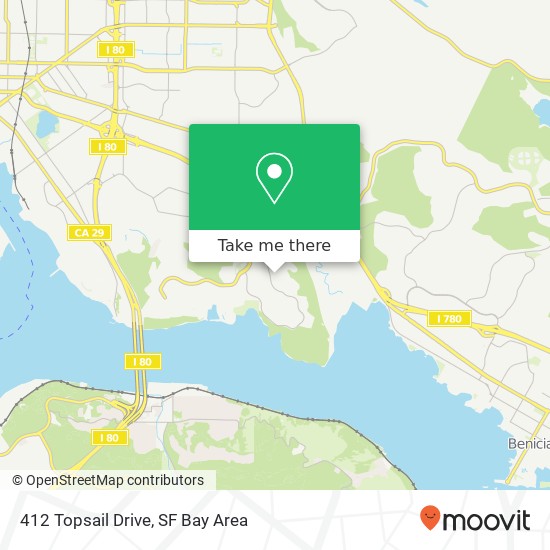 Mapa de 412 Topsail Drive