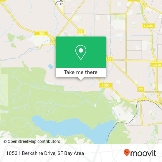 10531 Berkshire Drive map