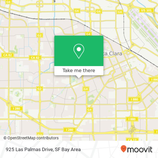925 Las Palmas Drive map