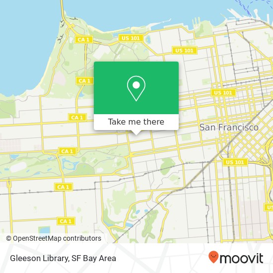 Gleeson Library map