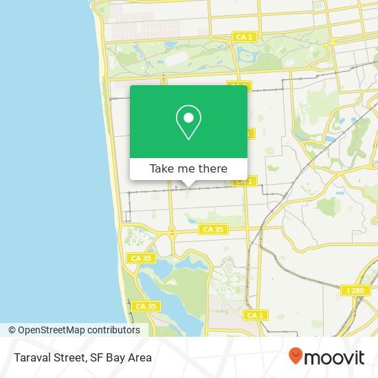 Mapa de Taraval Street