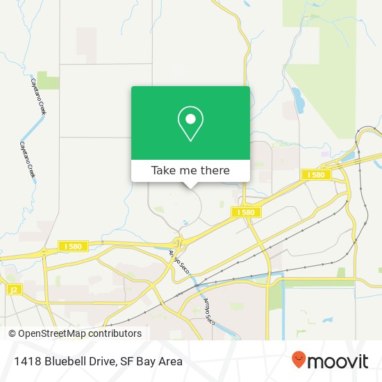 Mapa de 1418 Bluebell Drive