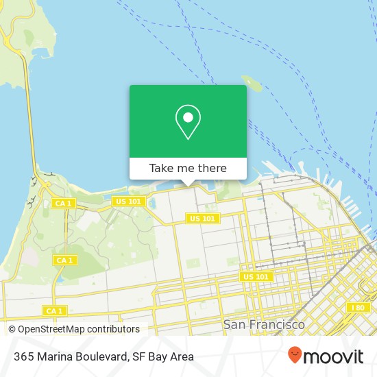 365 Marina Boulevard map