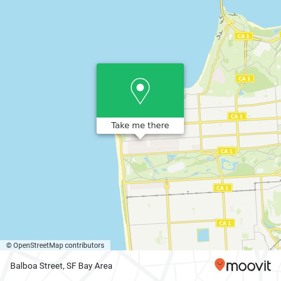 Balboa Street map