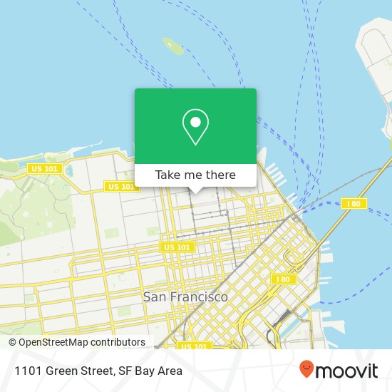 1101 Green Street map