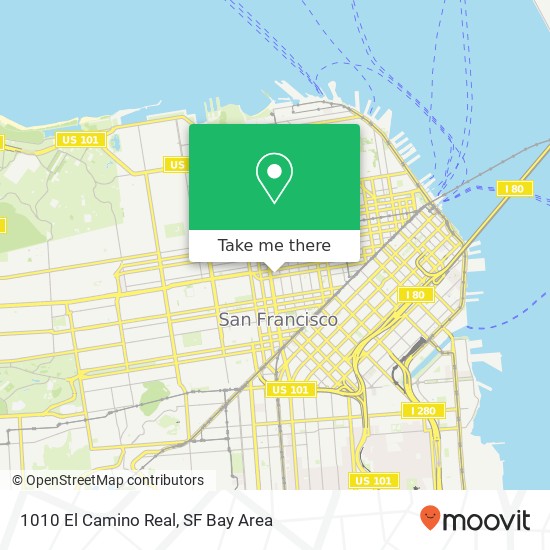 1010 El Camino Real map