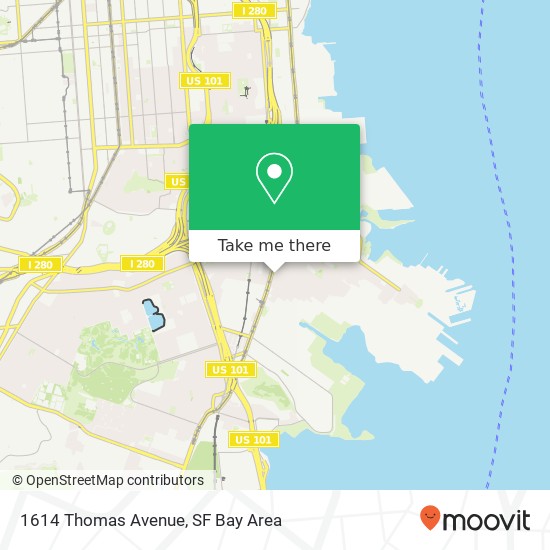 Mapa de 1614 Thomas Avenue