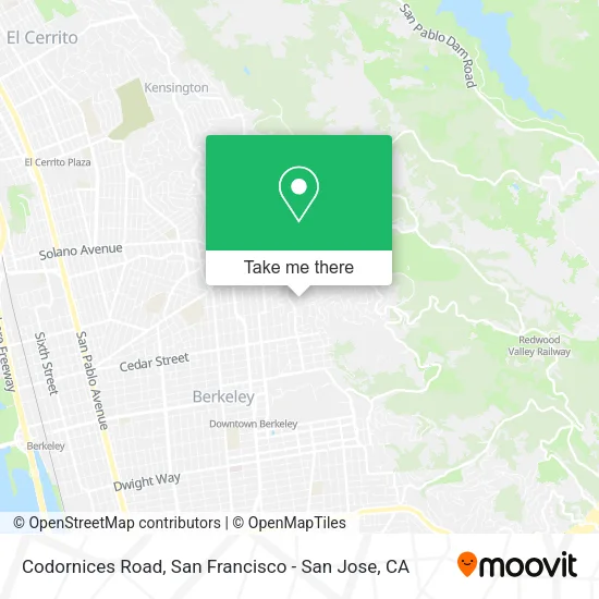 Mapa de Codornices Road