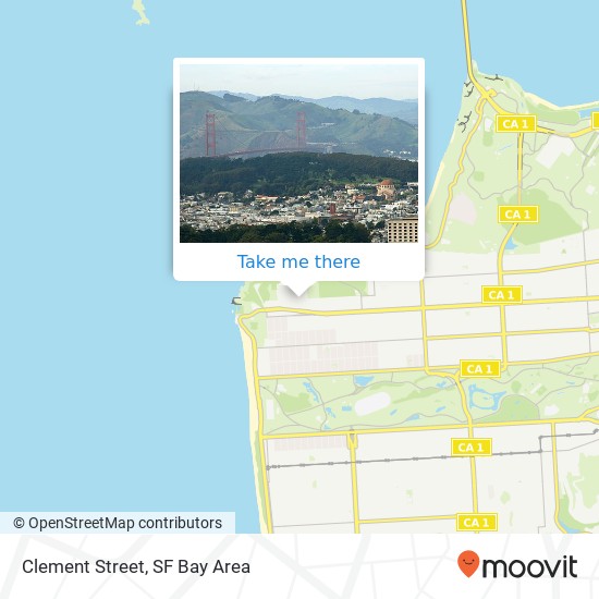Mapa de Clement Street