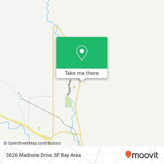 3626 Madrone Drive map