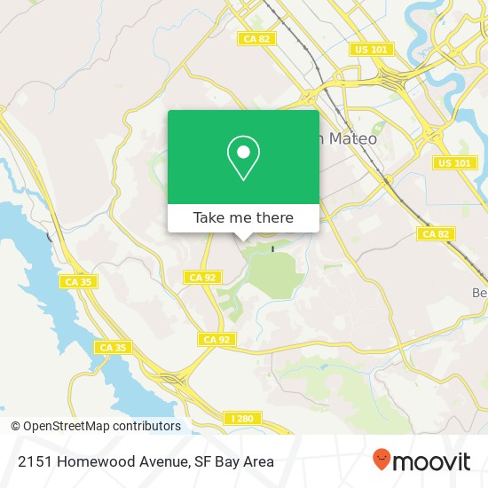 Mapa de 2151 Homewood Avenue