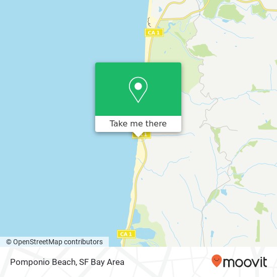 Mapa de Pomponio Beach