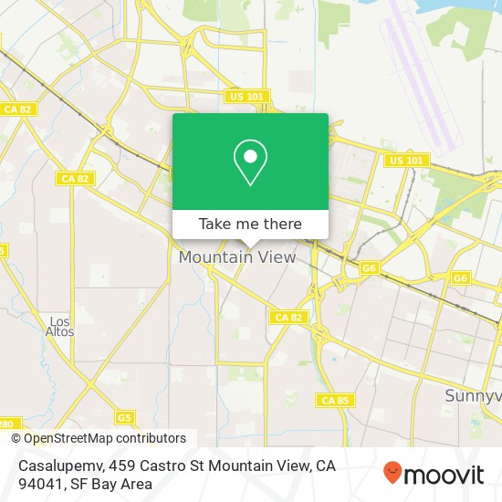 Casalupemv, 459 Castro St Mountain View, CA 94041 map