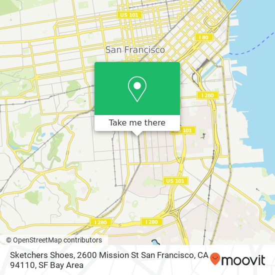 Sketchers Shoes, 2600 Mission St San Francisco, CA 94110 map