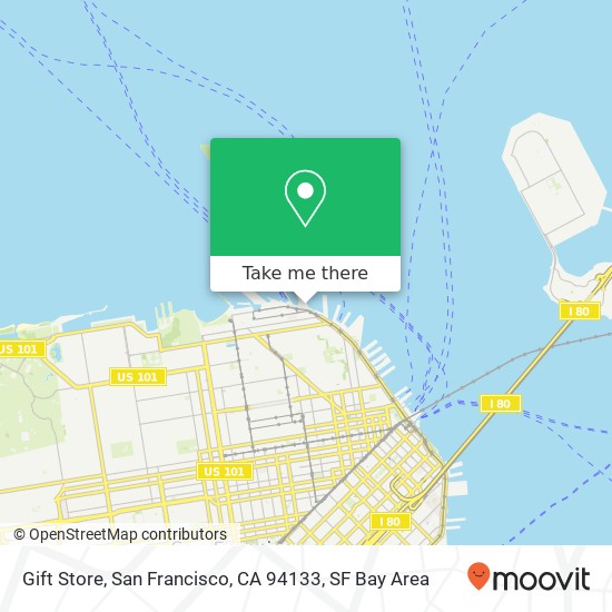 Mapa de Gift Store, San Francisco, CA 94133