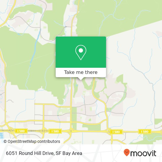 Mapa de 6051 Round Hill Drive