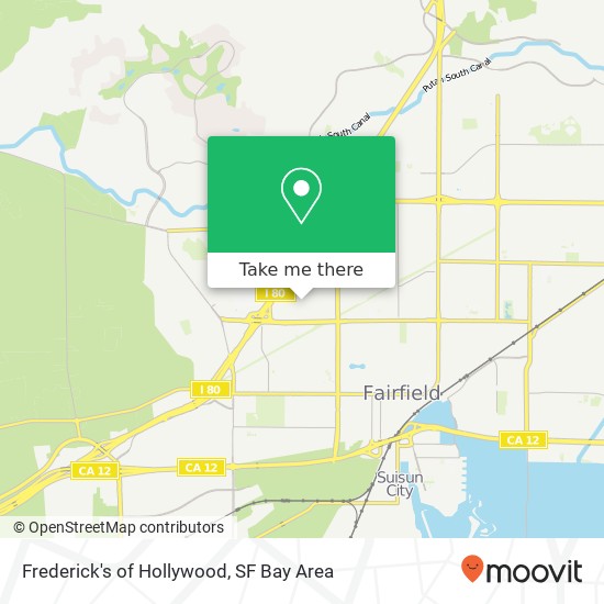 Mapa de Frederick's of Hollywood, Fairfield, CA 94533