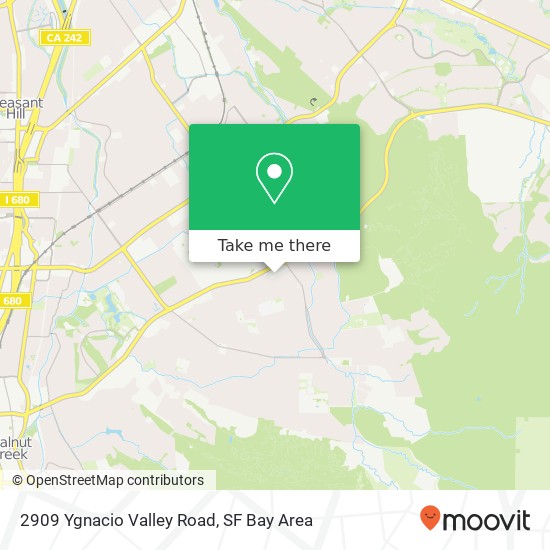 Mapa de 2909 Ygnacio Valley Road