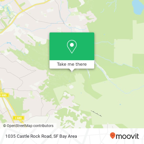 Mapa de 1035 Castle Rock Road