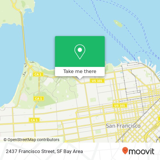 2437 Francisco Street map