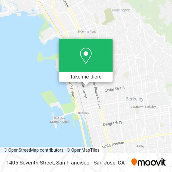 1405 Seventh Street map