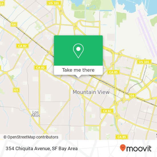 354 Chiquita Avenue map