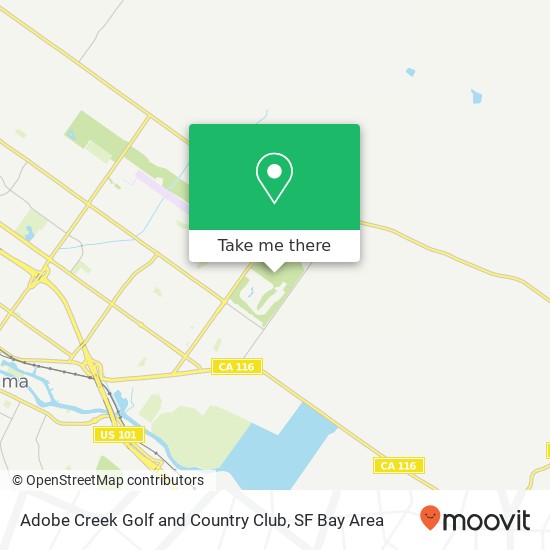 Mapa de Adobe Creek Golf and Country Club