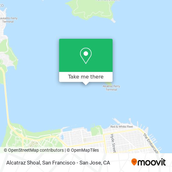 Alcatraz Shoal map