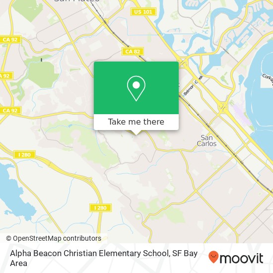 Mapa de Alpha Beacon Christian Elementary School