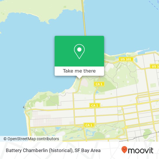 Battery Chamberlin (historical) map