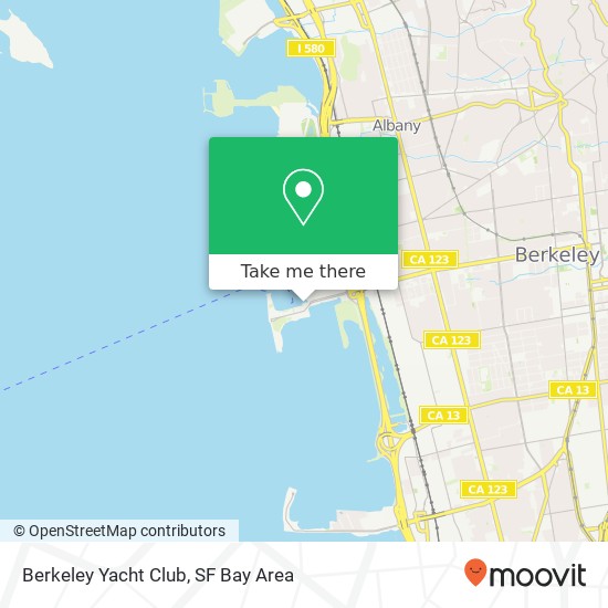 Berkeley Yacht Club map