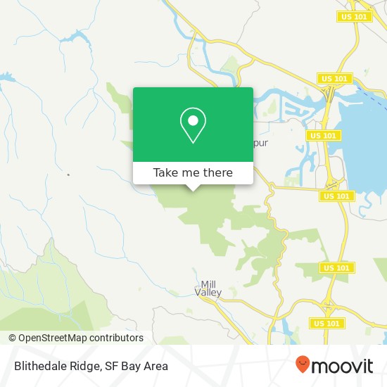 Blithedale Ridge map