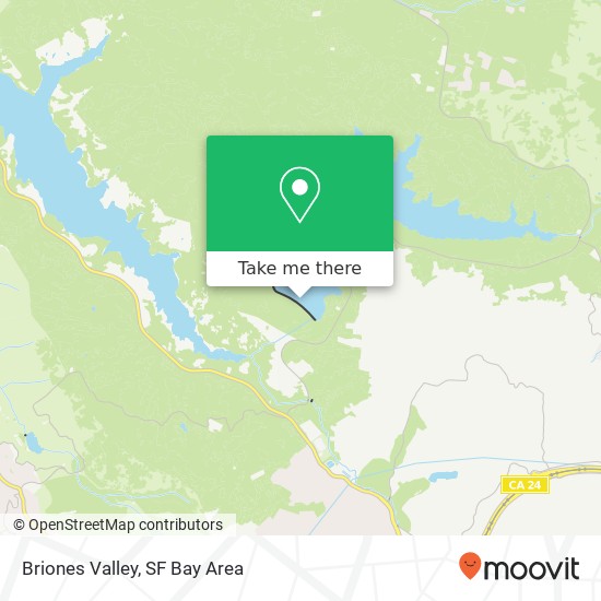 Briones Valley map