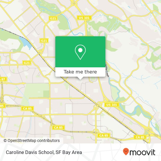 Caroline Davis School map