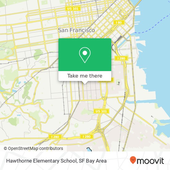 Mapa de Hawthorne Elementary School