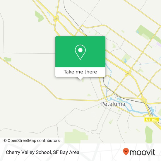 Mapa de Cherry Valley School