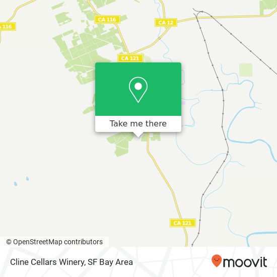 Cline Cellars Winery map