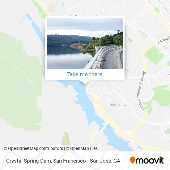 Crystal Spring Dam map