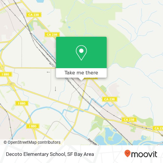 Decoto Elementary School map