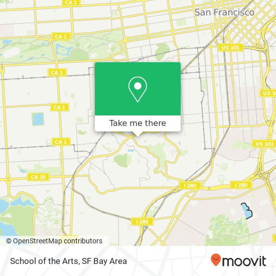 School of the Arts map