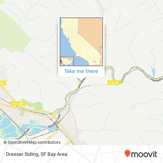 Dresser Siding map