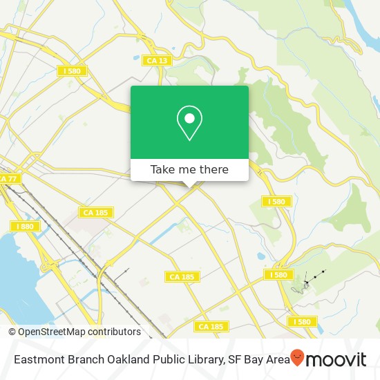 Mapa de Eastmont Branch Oakland Public Library