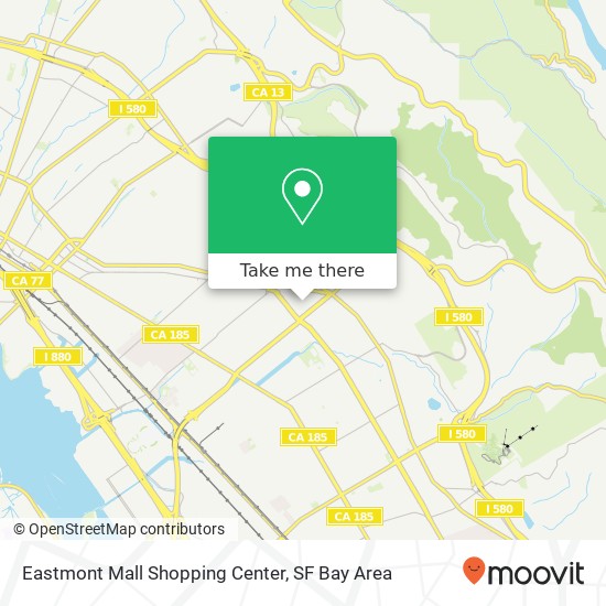 Mapa de Eastmont Mall Shopping Center