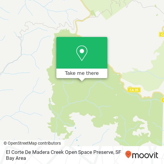 Mapa de El Corte De Madera Creek Open Space Preserve