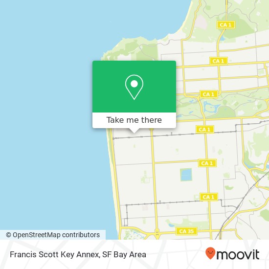 Mapa de Francis Scott Key Annex
