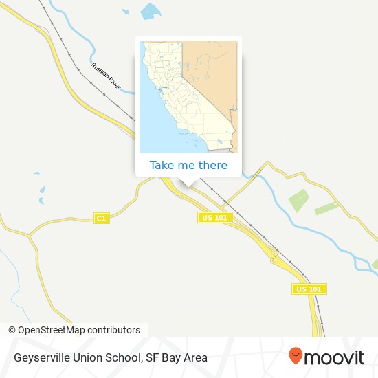 Geyserville Union School map