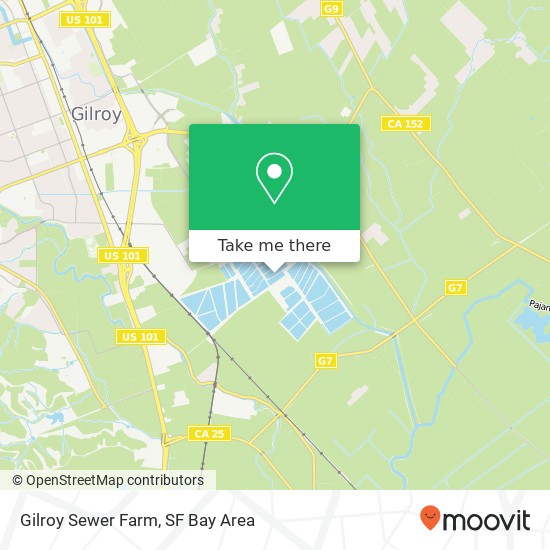 Gilroy Sewer Farm map