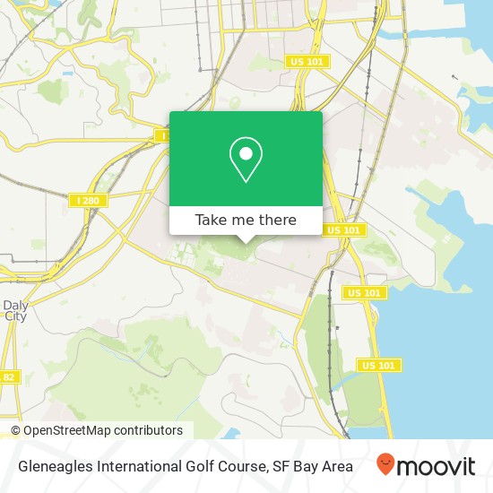 Gleneagles International Golf Course map